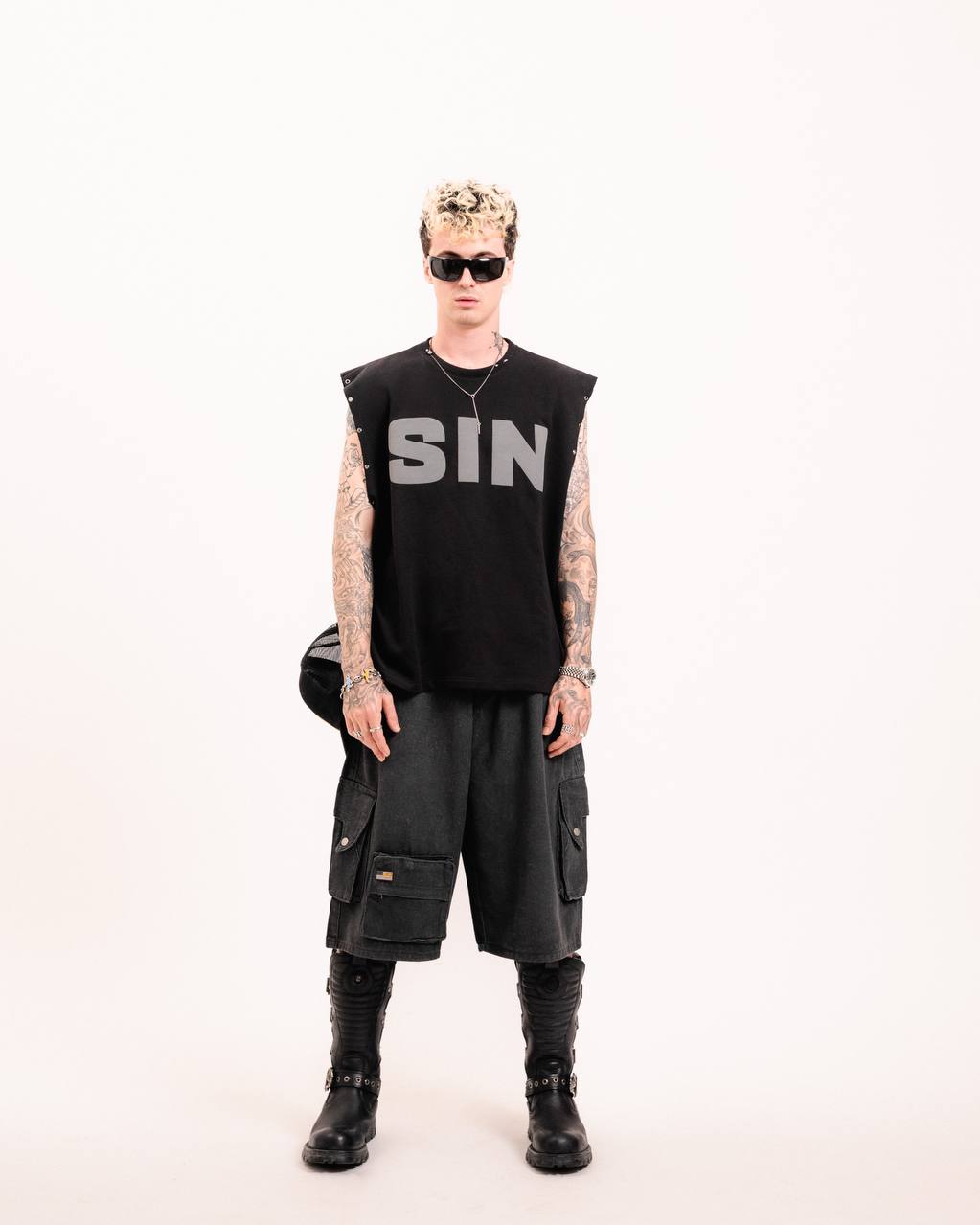 DEMON WAXED DENIM JORTS