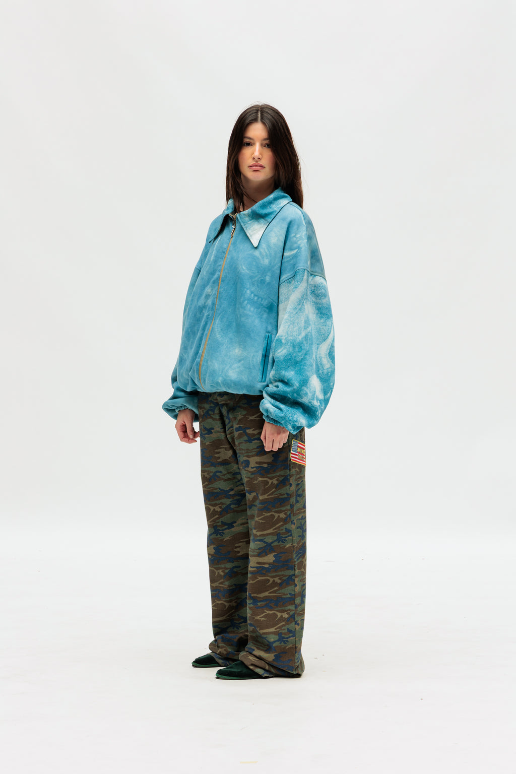 BLUE INFERNO/CAMO JACKET