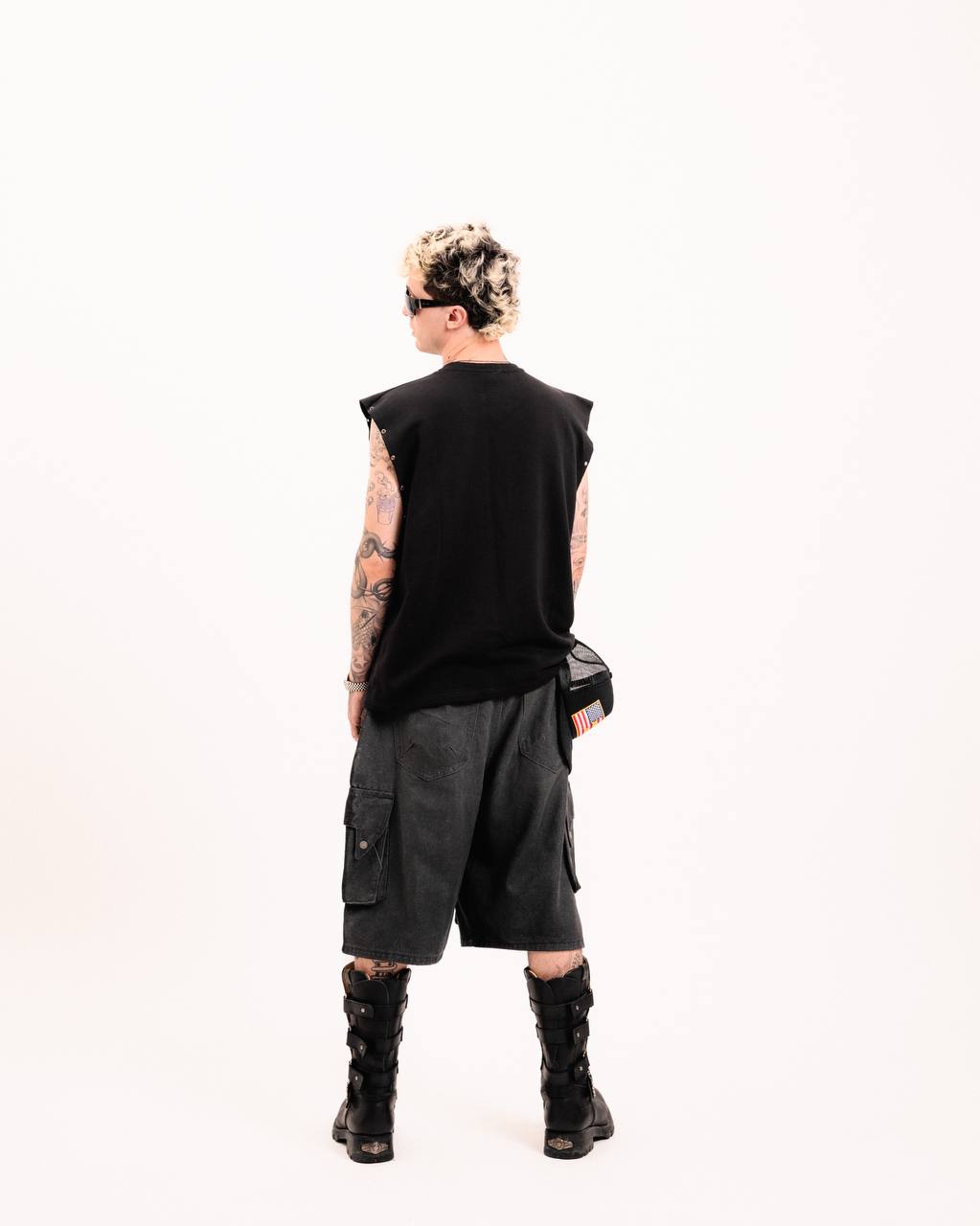 DEMON WAXED DENIM JORTS