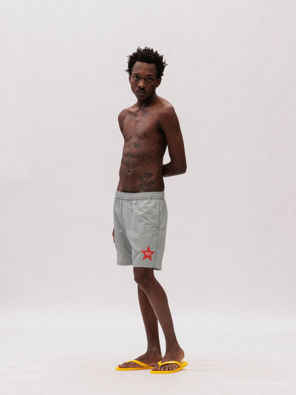 WRONG HOLE SWIMSHORT GREY