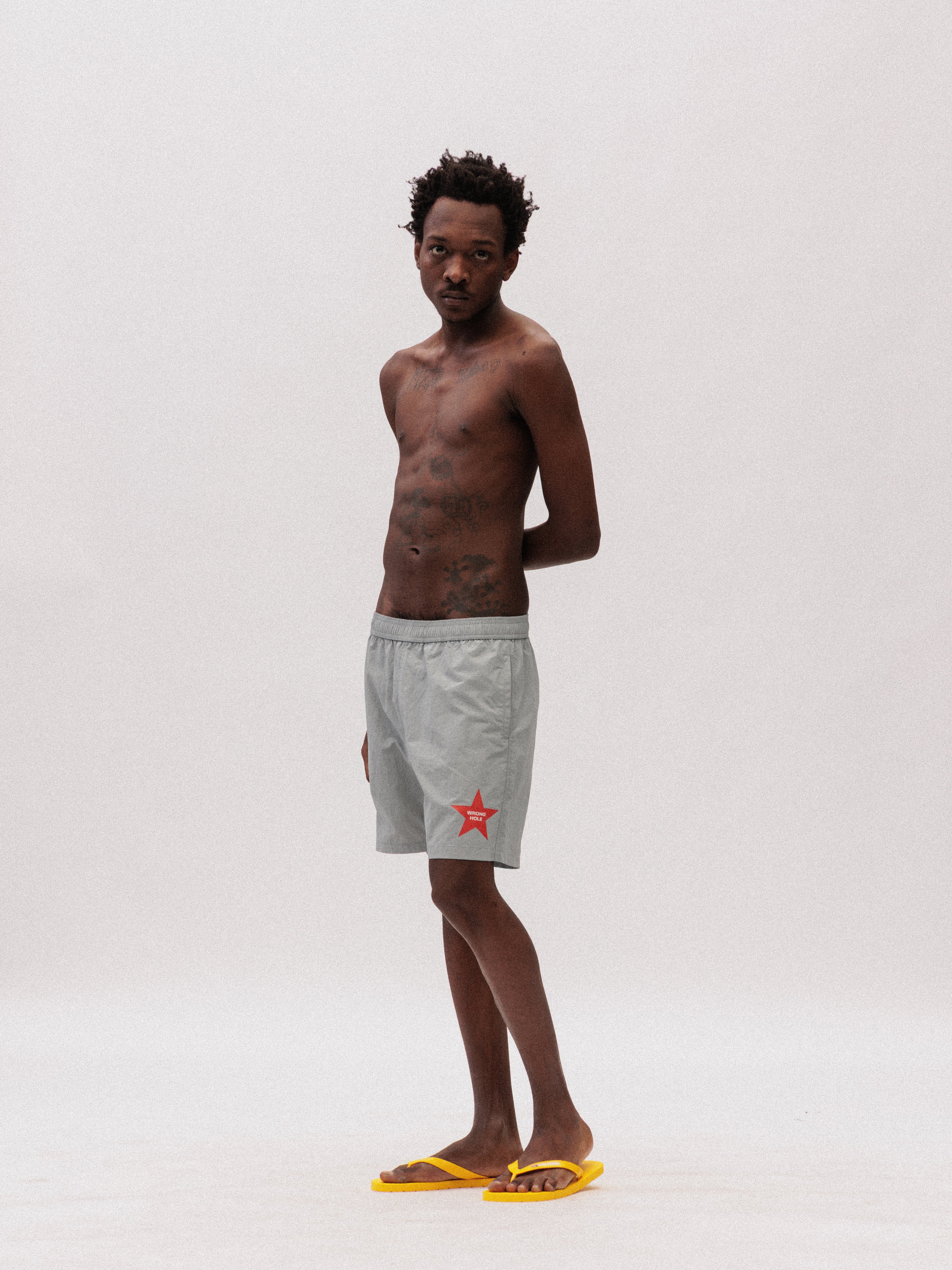 WRONG HOLE SWIMSHORT GREY