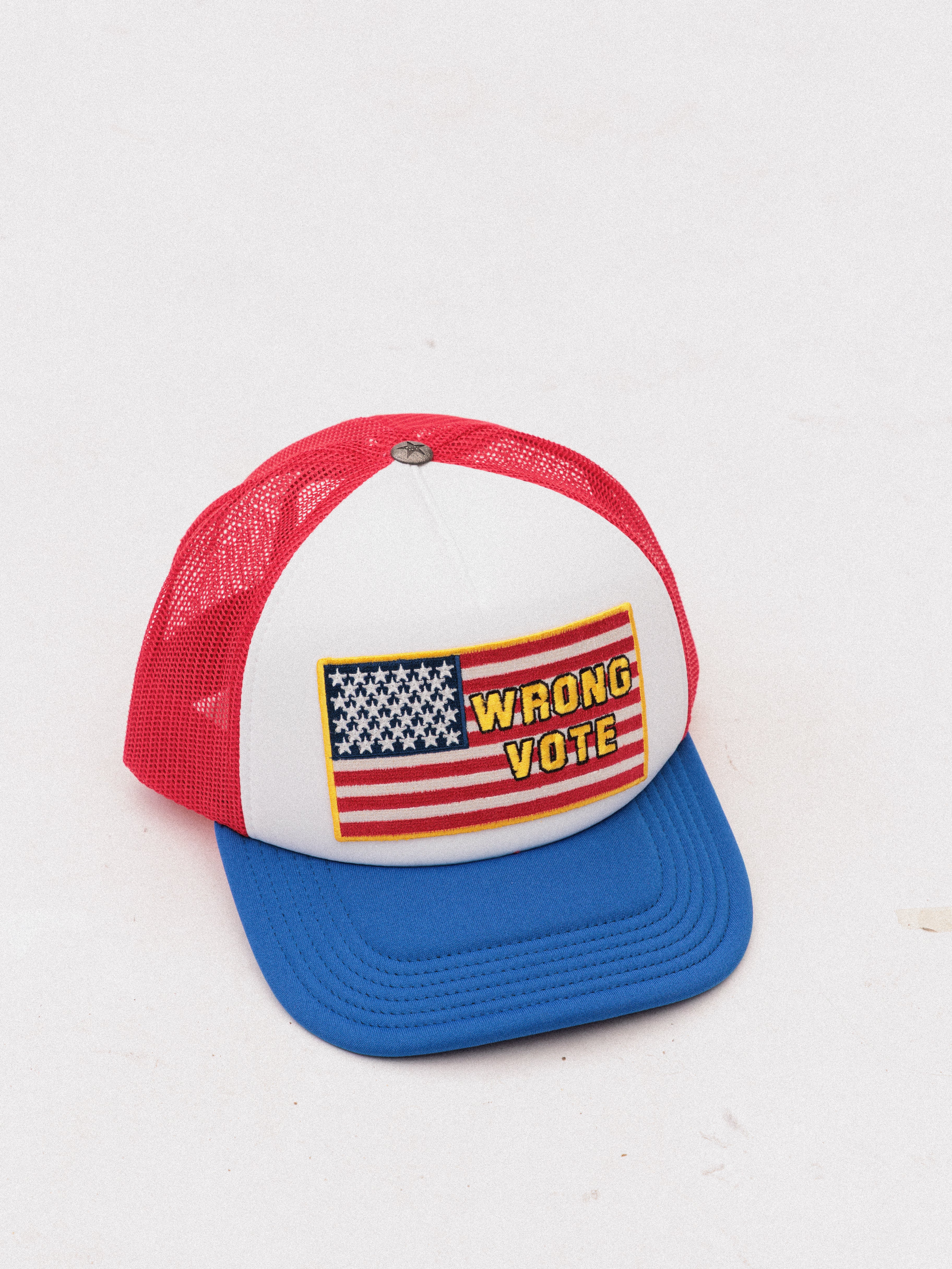 WRONG VOTE CAP RED/BLUE